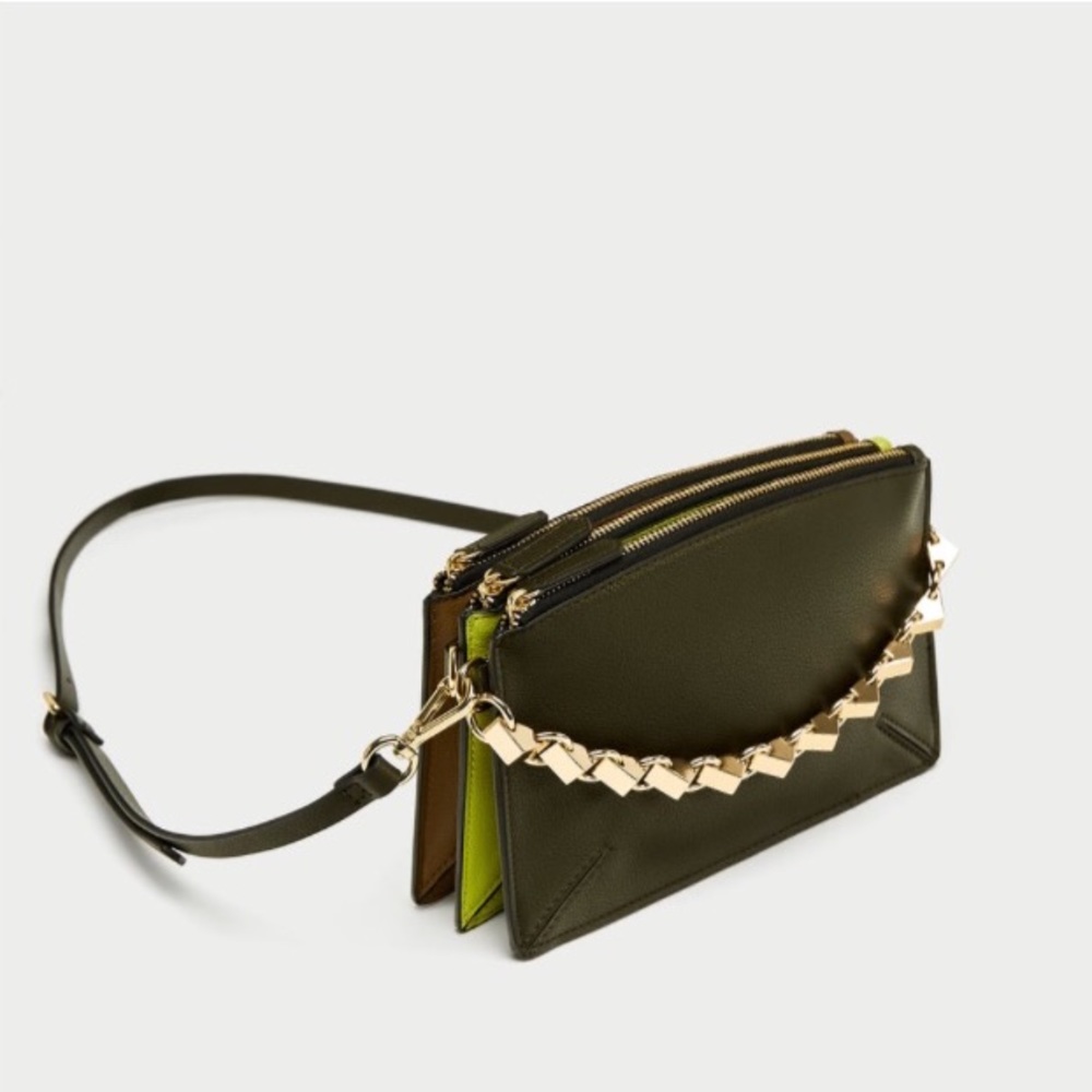 Zara Multi Colored Crossbody Bag - Picture 1 of 8